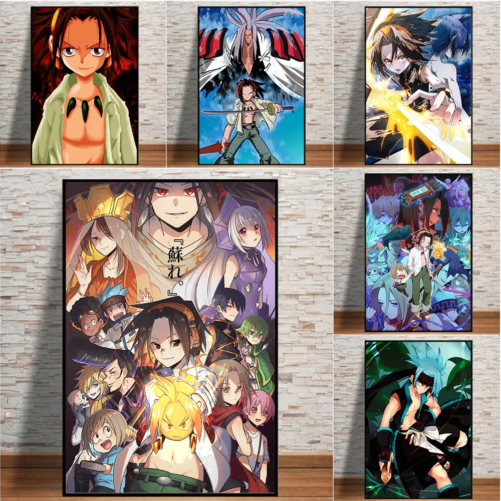 

Shaman King Classic Japanese Anime Canvas Painting Wall Art Yoh Asakura Posters and Prints HD Picture for Living Room Home Decor