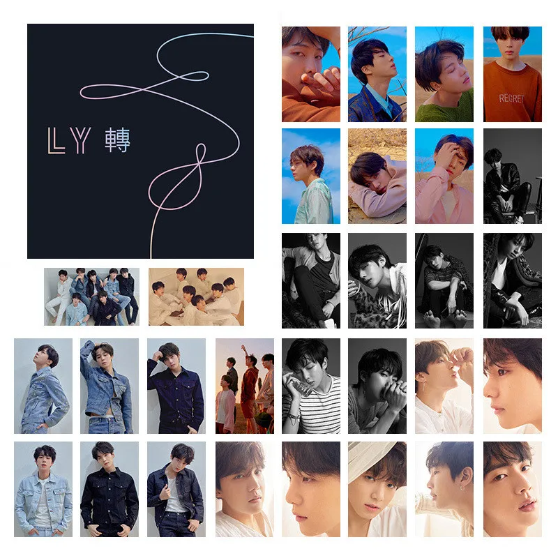 KPOP Bangtan Boys Wings Love Yourself ответ Tear Lomo карта Фотокарта плакат Soul Persona фото Jimin jin J-HOPE |