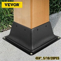 vevor 51020pcs decking post base cover steel 4x4 post with screws expansion pipes porch handrail railing support trim anchor