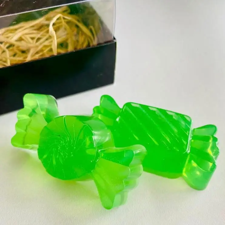 

Mint Candy 2 Pieces Minty Natural Transparent Soap