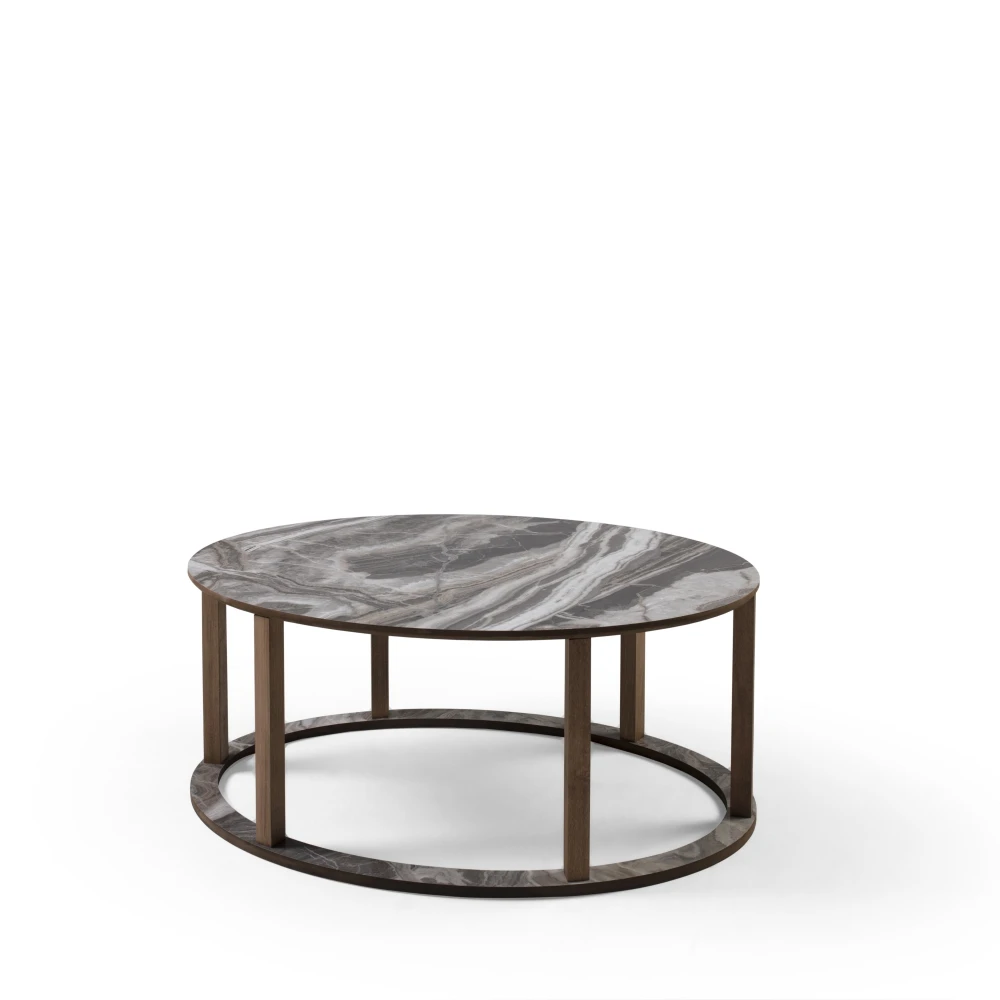 

Damla Coffee Table, Four Different Patterns, Top Surface MDF, Solid Wood Legs, Modern Design, Easy to Assemble, For Dining and L