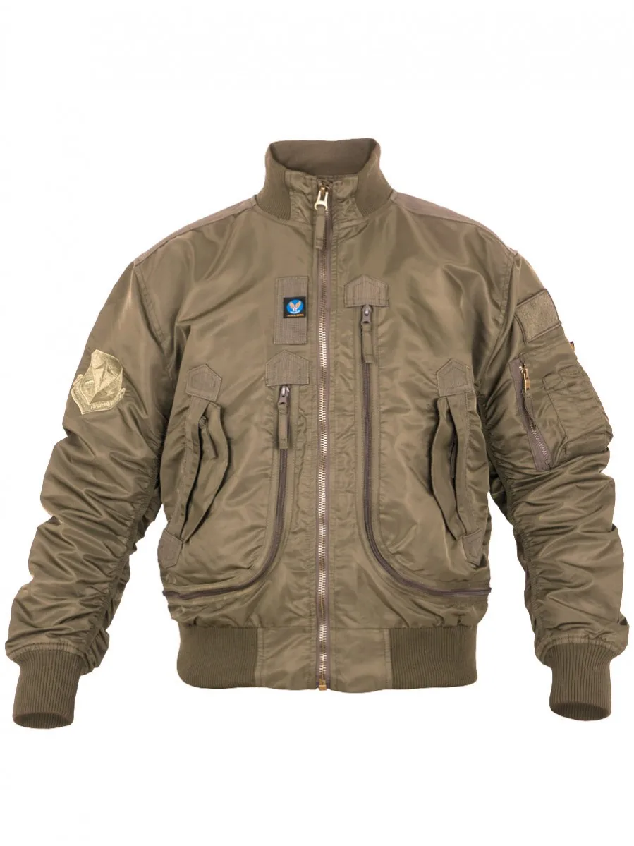Куртка Пилот мужская (бомбер) демисезонная 762 Armyfans G056A цвет Хаки (Khaki) CK-00002974 | Спорт