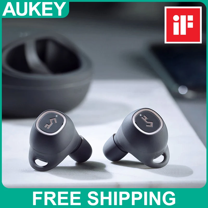 AUKEY EP-T10 наушники беспроводные с быстрой зарядкой Bluetooth-гарнитура регулятором