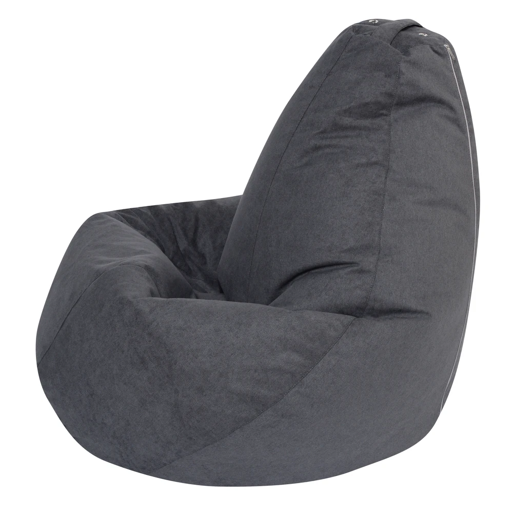 Кресло Мешок DreamBag Графит Велюр Пуф ленивый диван | Мебель