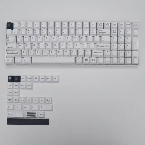 Клавиши GMK менее, но лучше, клавиши с 130 клавишами, клавиши Cherry Profile DYE-SUB, персонализированные клавиши GMK для механической клавиатуры