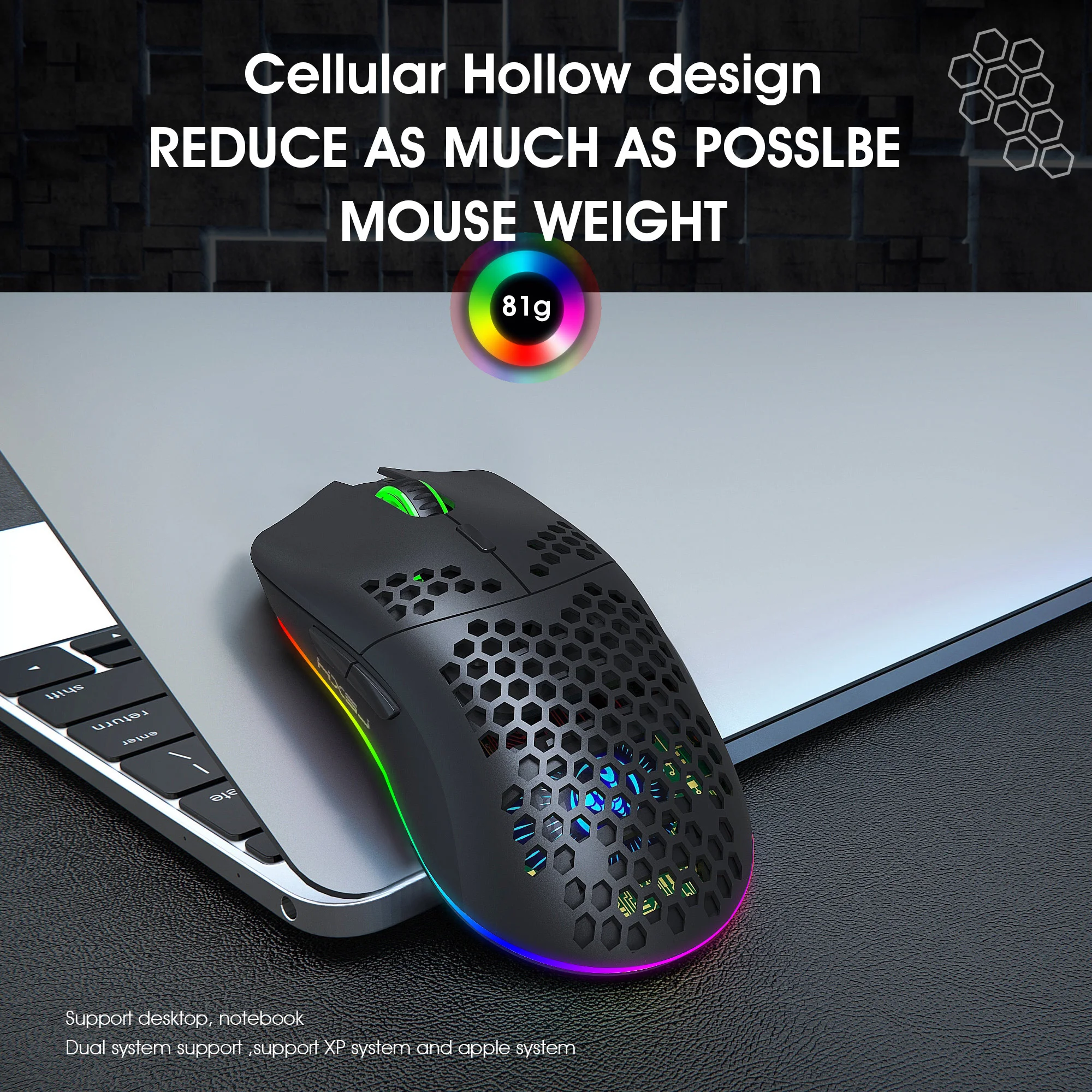 komodo 2 4g wireless mouse rgb rechargeable mouse wireless computer silent mause led backlit ergonomic gaming mouse for laptop p free global shipping