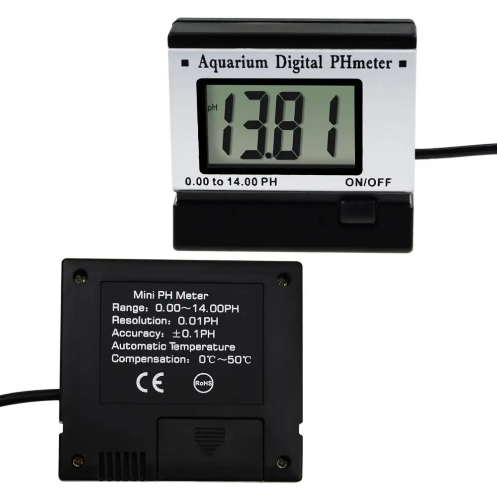 

Digital pH Monitor Meter ATC 0.00~14.00pH w/ 1.5M Long Cable Electrode Probe, Water Quality Monitoring Tester Kit