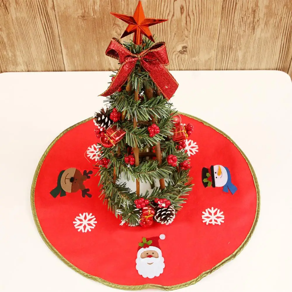 70cm Natal Navidad юбка для рождественской елки ковер Новогоднее украшение для дома круглые юбки для рождественской елки вечерние украшения - Цвет: 70cm
