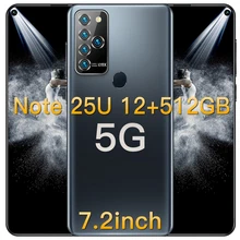 Note25U 7 2 дюймов HD + полный Экран 10 ядерный MTK6889 смартфон Android10.0 12 512