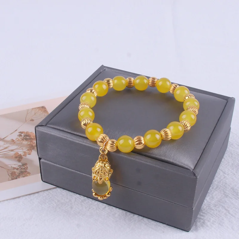 Chinese Feng Shui Beads Bracelet Men Women Unisex Colorful Crystal Pi Xiu Wristband Gold Color Wealth & Good Luck Pixiu Bracelet