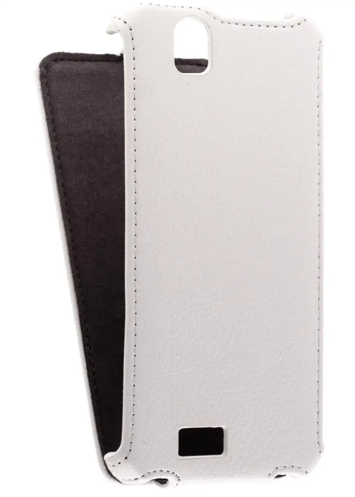 Кожаный чехол для Fly IQ 4512 EVO Chic 4 Armor Case (Белый) (Дизайн 146) | Мобильные телефоны и