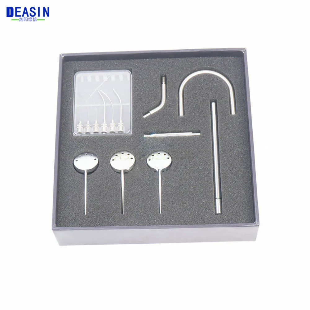 Dental Suction Mirror System Kit Anti Fog Clear Vision Rhodium Plate Mirror Stainless Steel Dentistry Set Mouth Mirror tools