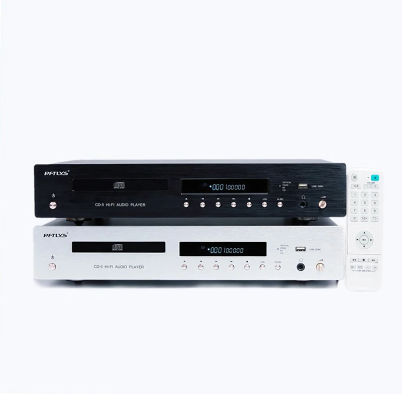 

RFTLYS CD5 XLR CD Player & PCM5102 DAC HIFI EXQUIS Bleutooth Receiver USB Disk Reader Decoder Balanced output Headphone Remote