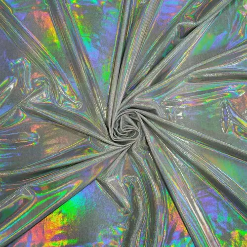 Silver mermaid Новая biflex ткань, 200 gsm блестящая ткань для купальников, 4 способа растягивания, biflex, лайкра ткань, спандекс, MK - Цвет: Silver mermaid