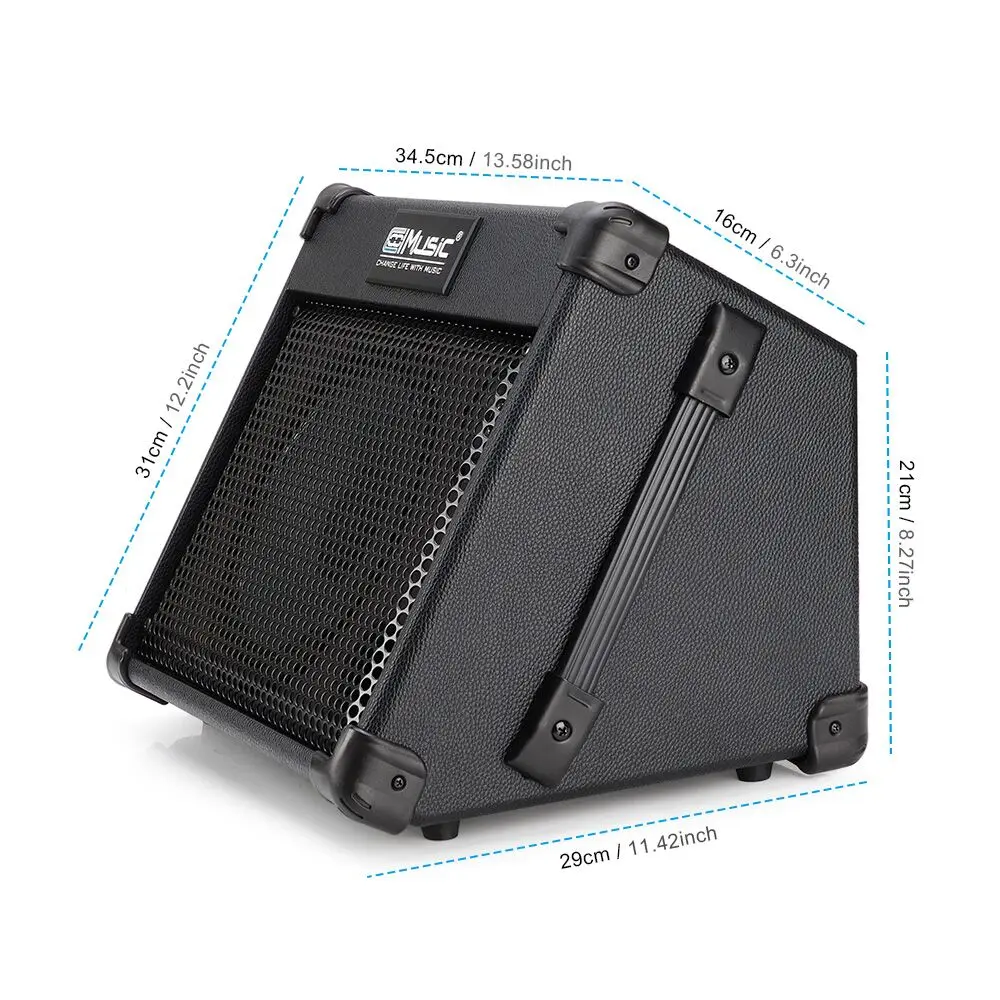 elektrische akustische gitarre verstärker lautsprecher bass combo tragbare amp reverb bluetooth wiederaufladbare gebaut in soundkarte aufnahme fr