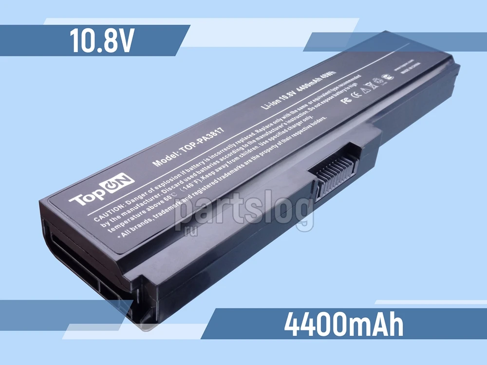 PA3817U-1BRS Аккумулятор для Toshiba 10.8V 4400mAh TopON | Компьютеры и офис