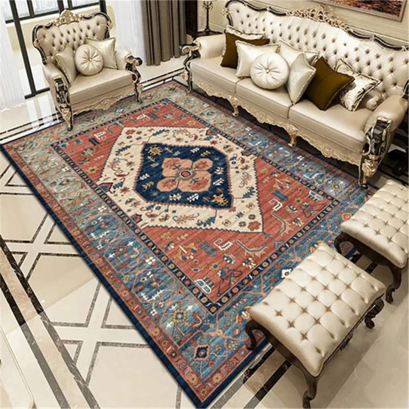 Винтажный богемный ковер для гостиной прямоугольные коврики персидский