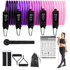 Набор эластичных лент из латекса, тренировочные ленты для йоги, эластичные ленты для бодибилдинга и фитнеса