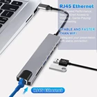 USB-концентратор 8-в-1 с портами USB Type-C на HDMI, RJ45