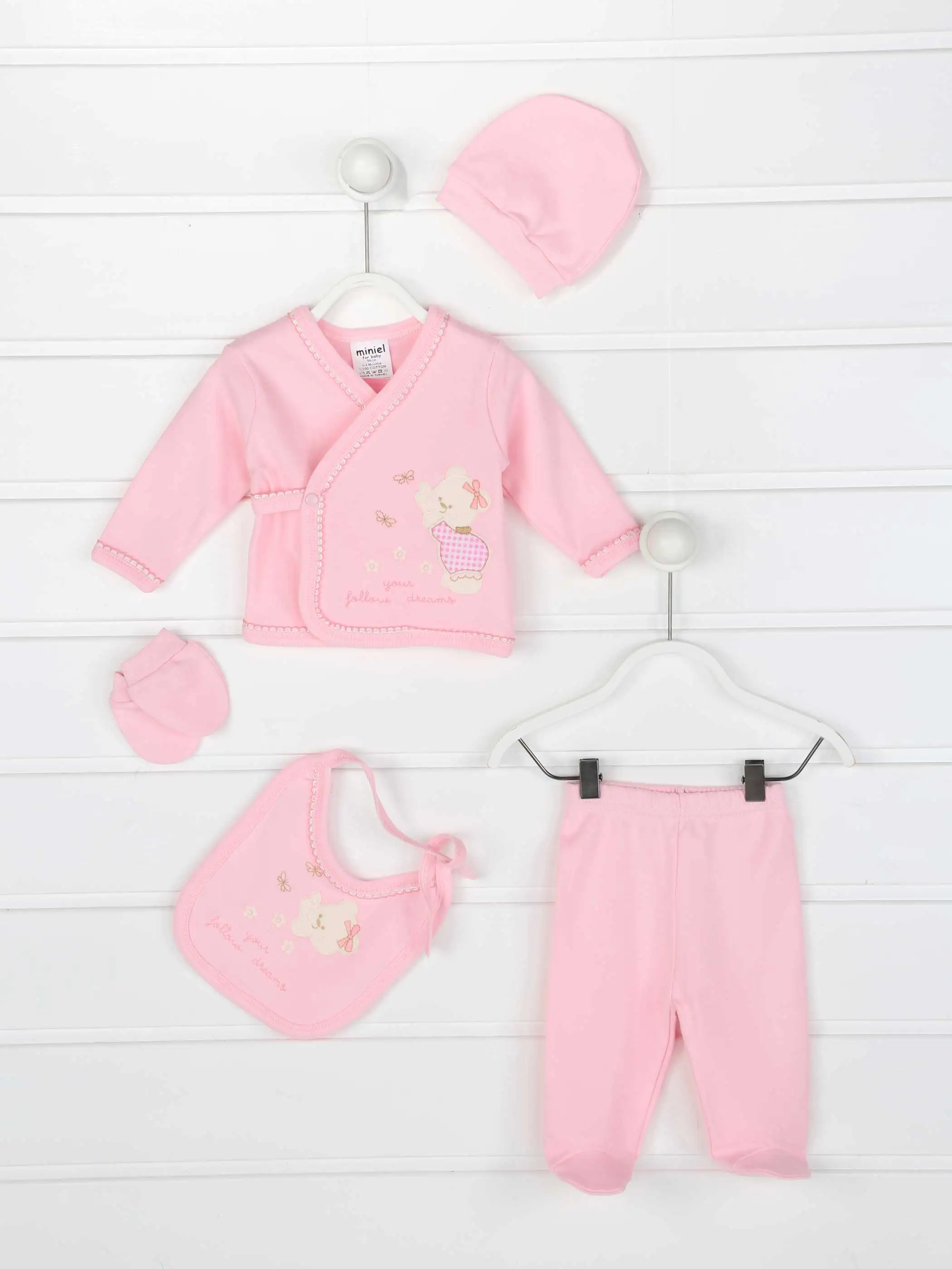 Детские костюмы Одежда для новорожденных девочек и мальчиков комплект из 5