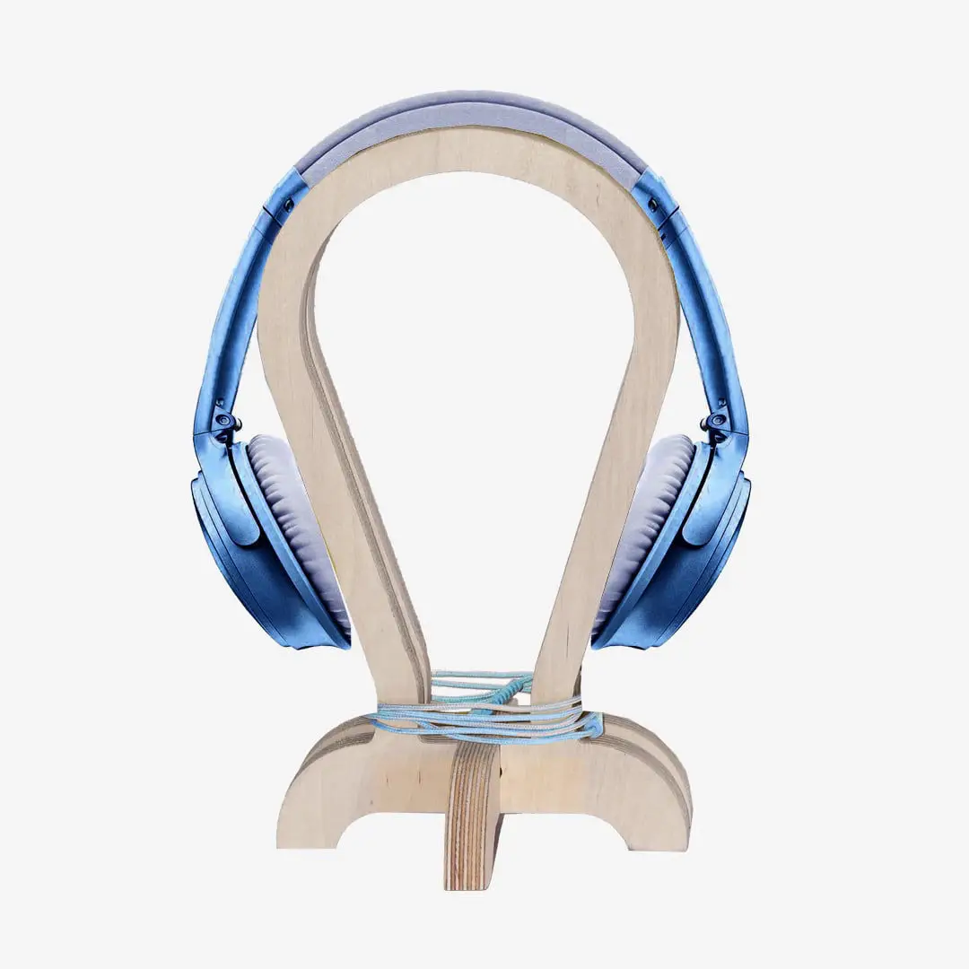 

Modern Wooden Headphone Stand Headphone Holder Headphone Rack Desk Hanger Stand Headphone Stands Storage Brackets Home Storage O