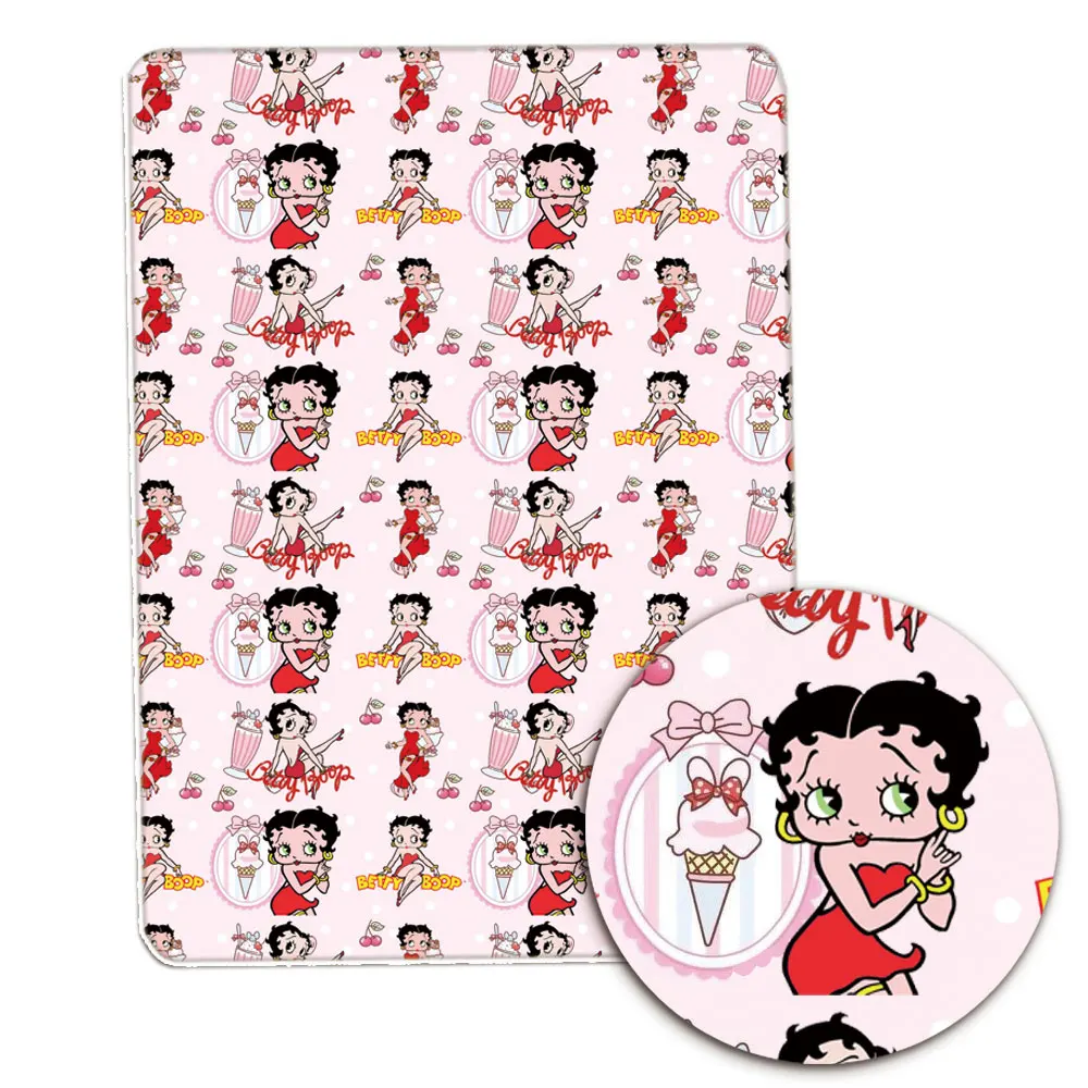 

140X50Cm Cartoon Betty Boop Polyester Katoen Stof Patchwork Tissue Kid Thuis Textiel Naaien Pop Jurk Gordijn