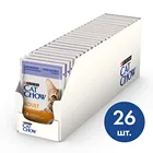 Влажный корм Cat Chow для взрослых кошек, с ягненком и зеленой фасолью в желе, Пауч, 85 г*26 шт