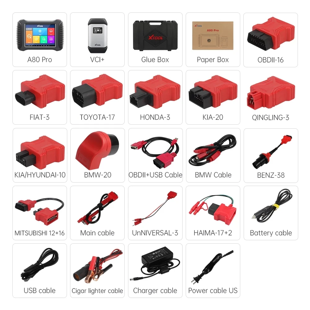 XTOOL A80PRO все системы диагностические инструменты ключевой программист OBD2