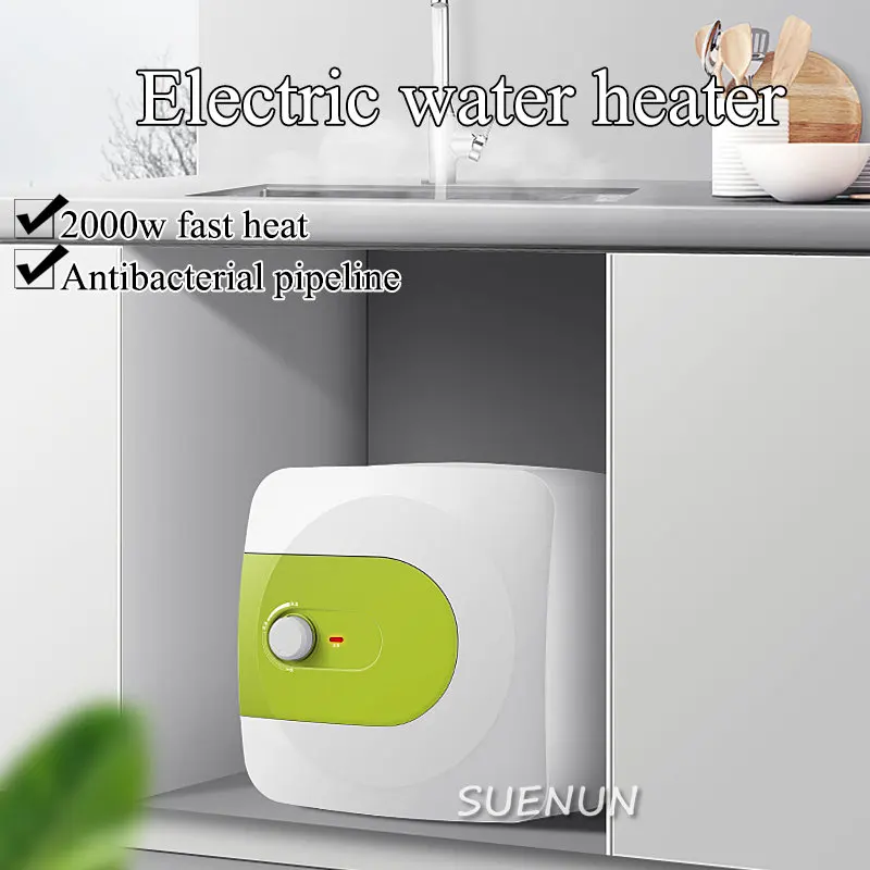 

2000W Speed Hot Household Small Electric Water Heater Kitchen Stainless Steel Water Storage Treasure Type 11L Water Heater