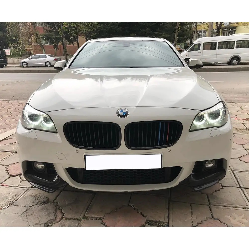 

For 2011-2016 BMW F10 5 Series Front Bumper Lip Splitter Apron Flap Corner Piano Glossy Black