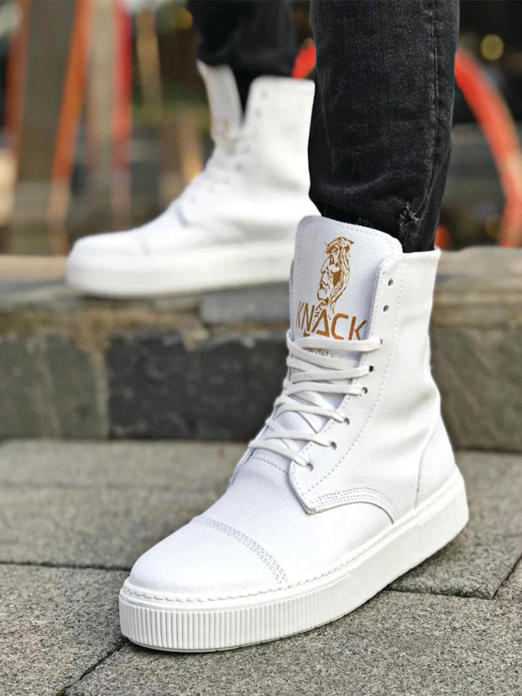 Knack Spor Bot 022 Beyaz Men Shoes We Deliver You With Reasonable Price And Fast Shipping New Sport Model Stylish Design | Обувь