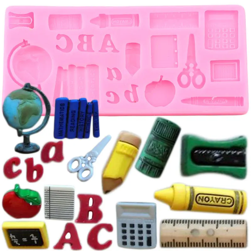 Учебные инструменты силиконовая форма линейка для кексов Топпер сделай сам