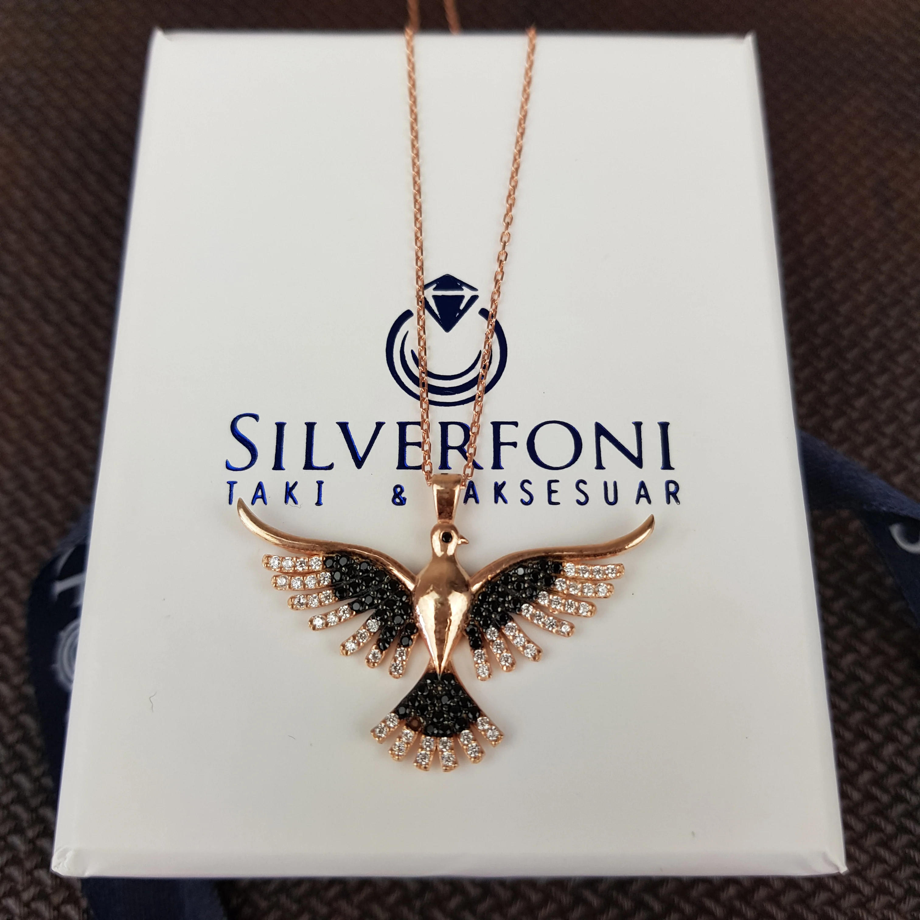 Collier en argent Sterling 925 pour femmes, pendentif émeraude, phénix, oiseau, plaque d'or, cadeau d'anniversaire, chaîne élégante, Cool, de luxe