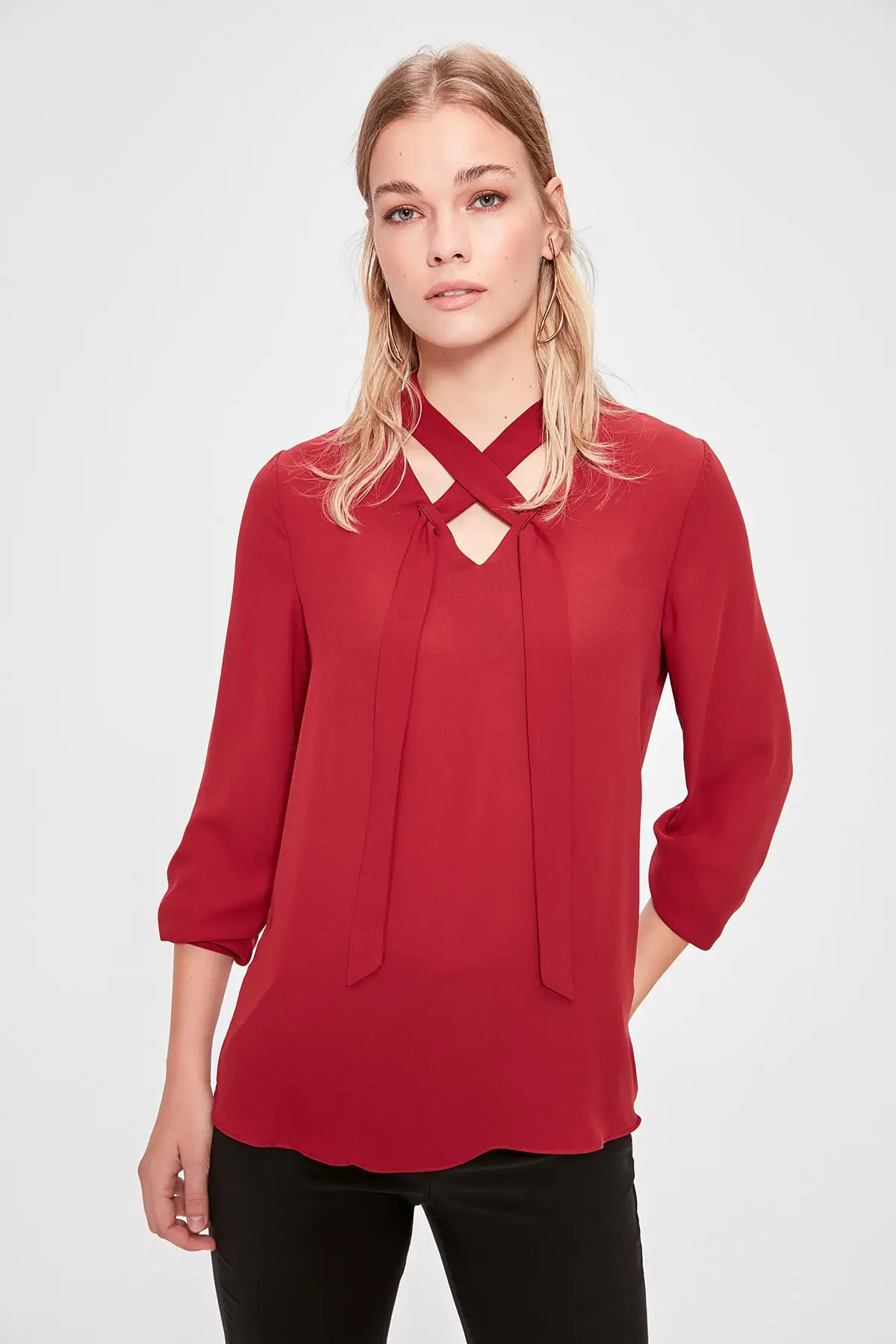Соединительная муфта Trendyol Maroon Bluz TWOAW20BZ0238| |