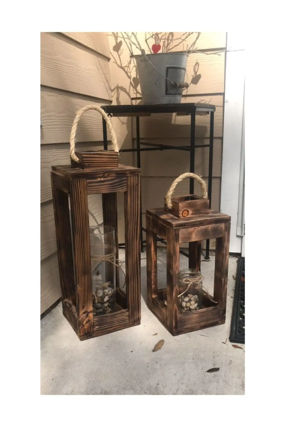 

2li wood decorative wooden lantern handmade home decoration candle holder set brown candelabra candlestick european votive centre de table mariage centerpieces nordic vintage living room pillar candle holder rustic