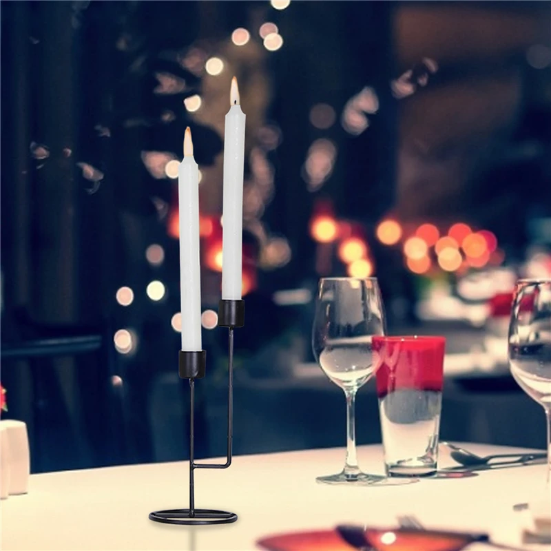 Металлические подсвечники с двумя слотами Модный свадебный подсвечник