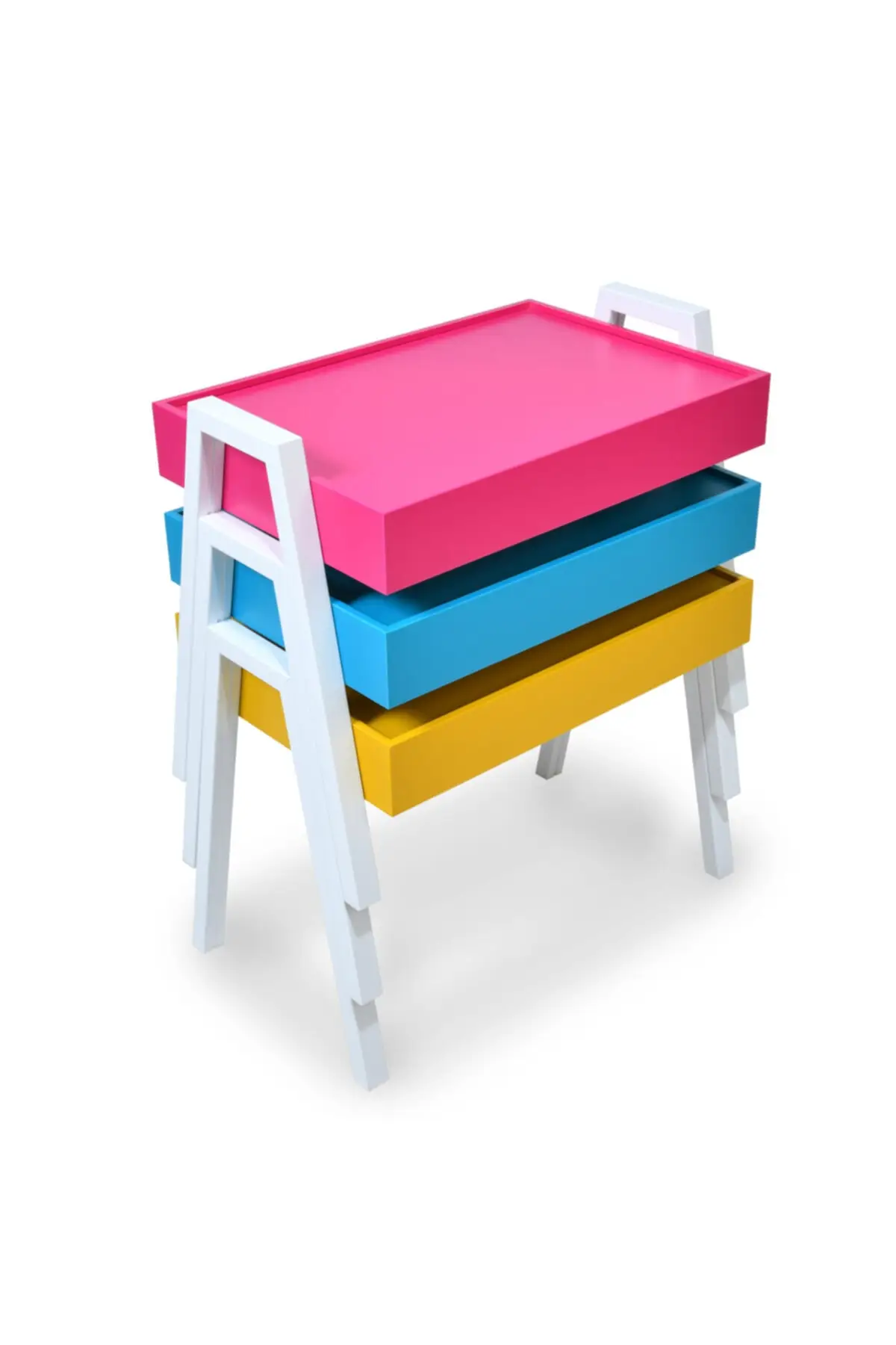 

Minka Home 3-Piece Mdf Tray Nesting Table - Colorful