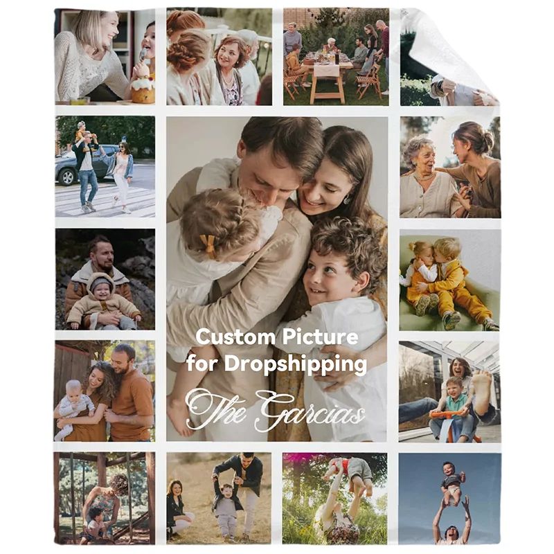 

Плед с 15 фотографиями, одеяло с принтом «сделай сам» в клетку, с надписью «Любовь и семейные воспоминания», подарок для семьи, друзей