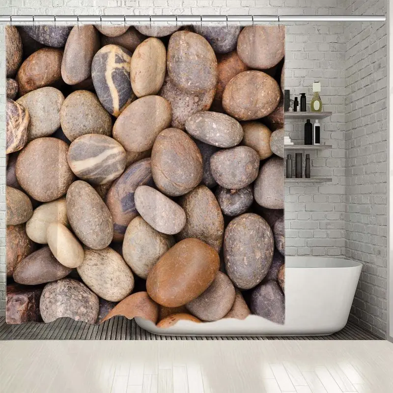 Душ Шторы камни галька сельская местность природа Защита окружающей среды