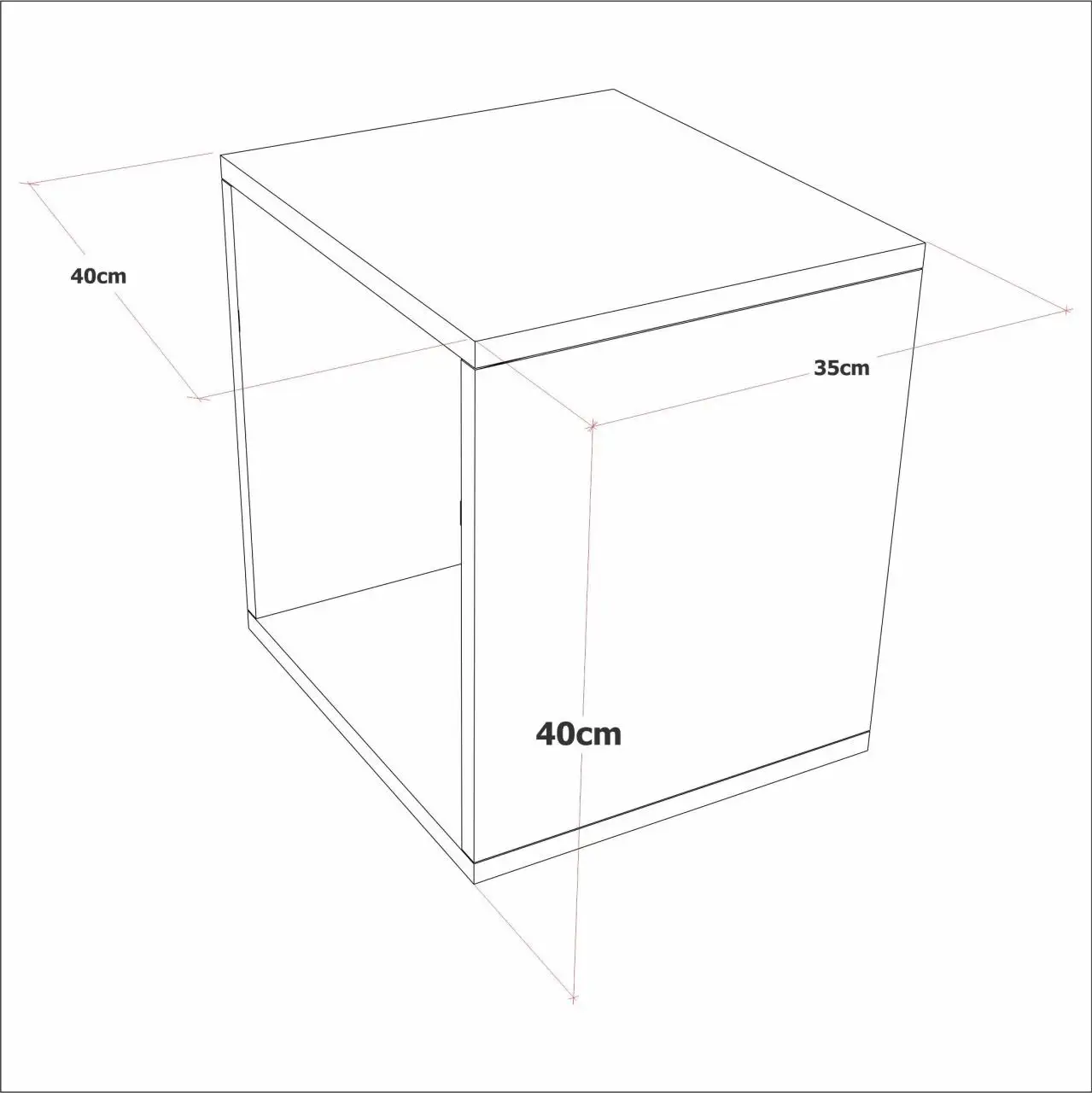 

Box Night Table Home Furniture Bedroom Furniture Chest of Drawers Shelf Commode Drawer Nightstand Oak