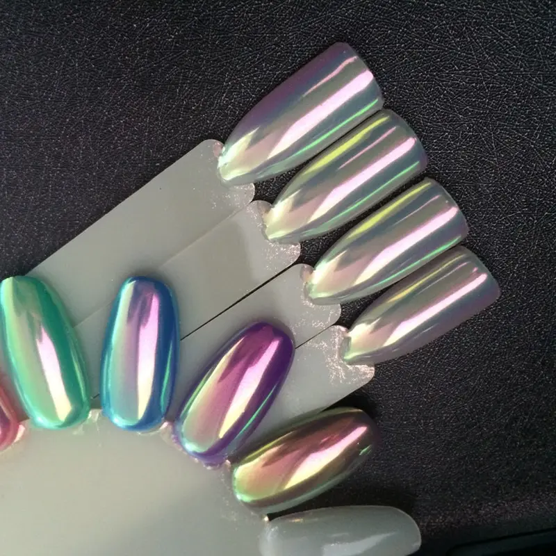 Оптом и в розницу Втирка зеркальная русалка единорог для ногтей Mirror metallic rubbing for