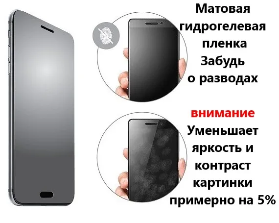 Защитная Гидрогелевая пленка honor 50 10 10x 30 30i 30S 9C 9s 10i 20i 20 9A 9X 8 8X play lite pro Matte Antispyware |