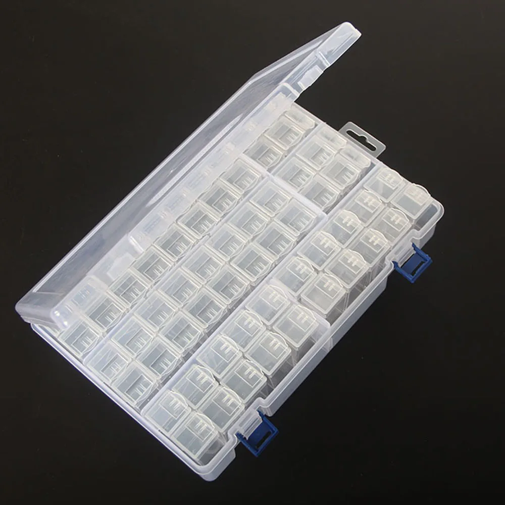 64 бутылки банка квадратная коробка для хранения алмазной живописи аксессуары