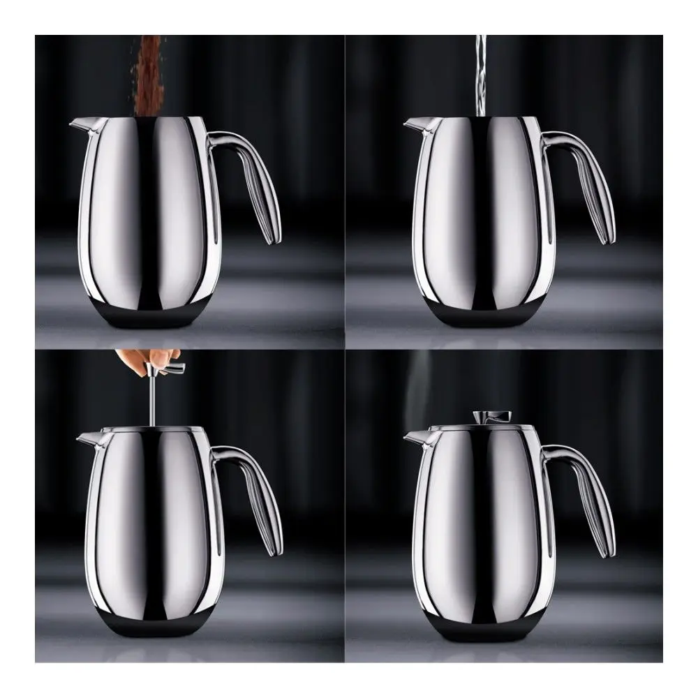 Кофейник френч-пресс с двойными стенками Bodum Columbia 1л 1308-57 | Дом и сад