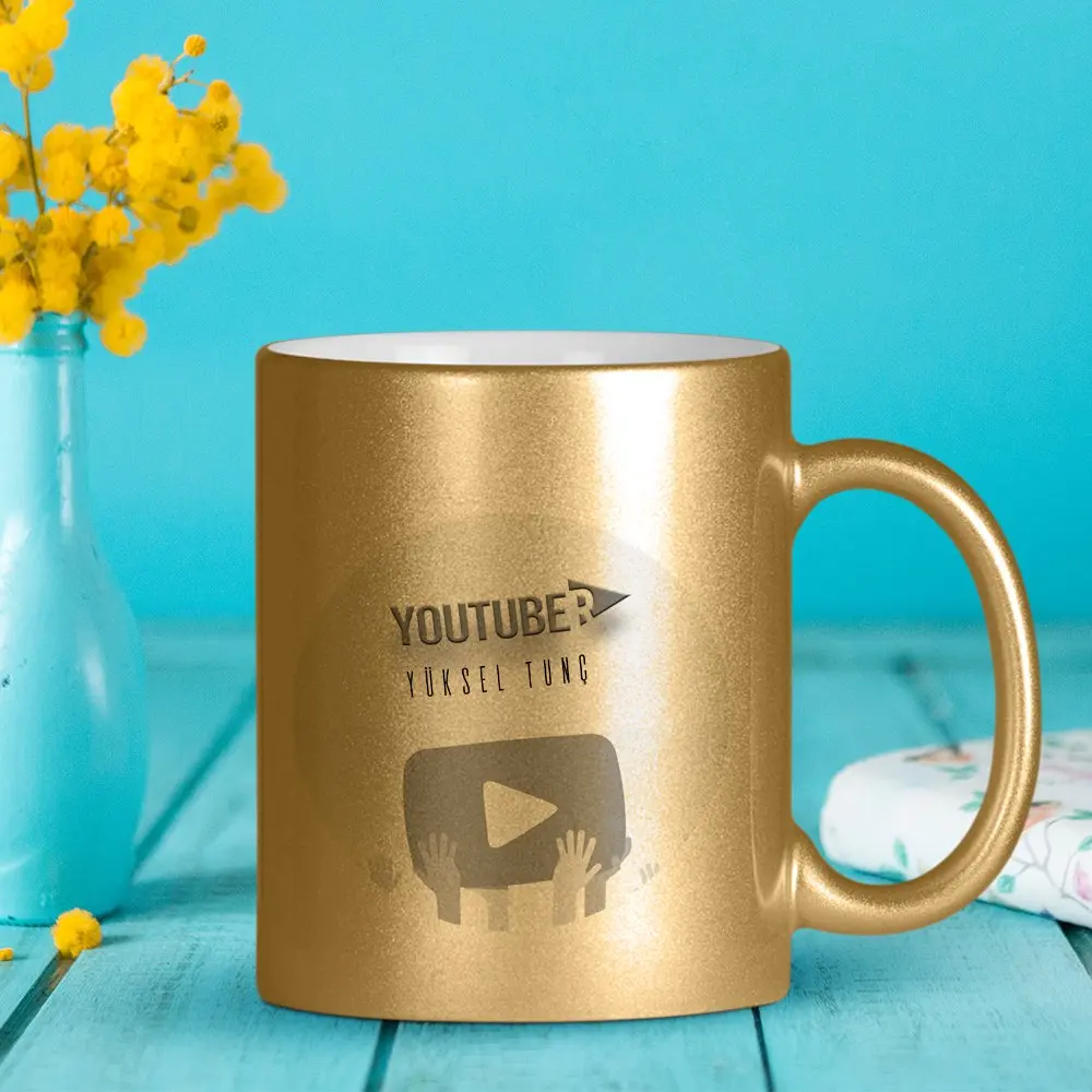 

Персонализированная профессиональная позолоченная кружка Youtuber Cup-3