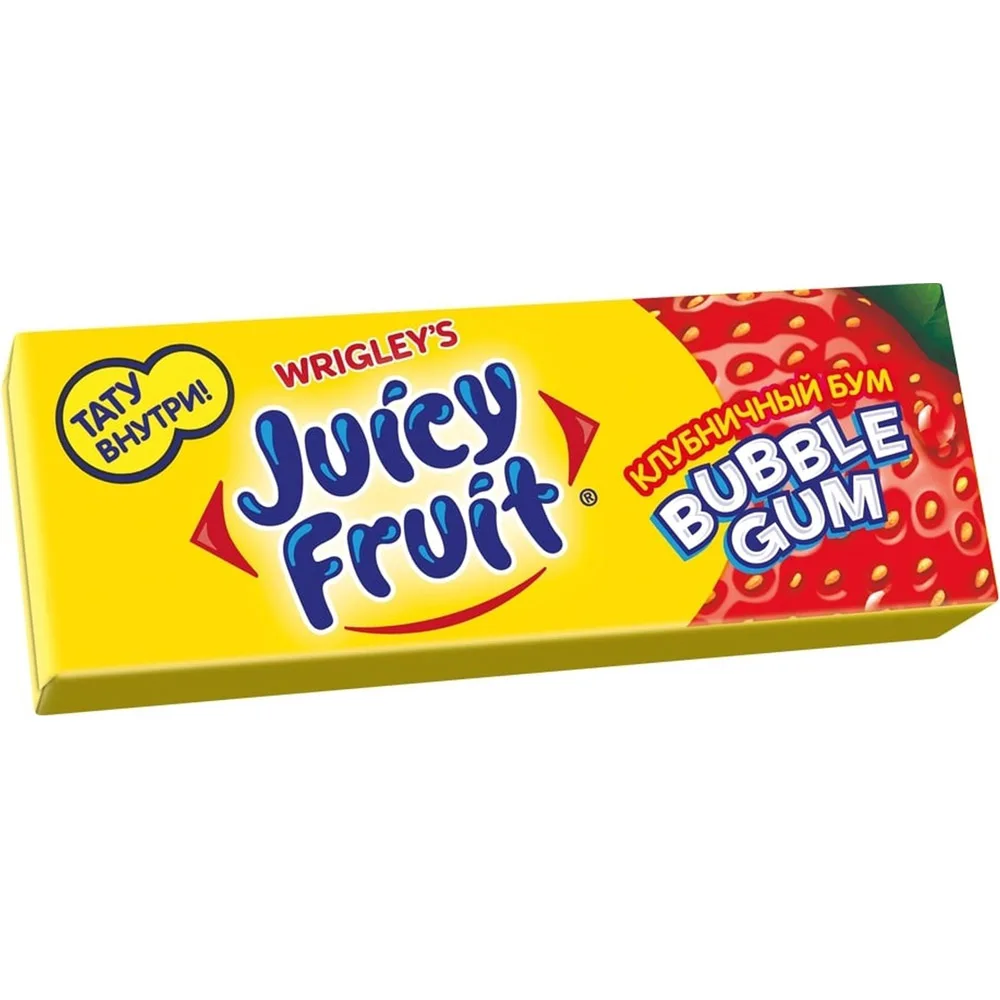 Juicy Fruit жевательная резинка Клубничный бум 24 шт 13.8 гр|Жевательная резинка| |