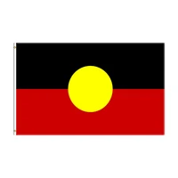 3x5 ft australia aboriginal flag for decoration