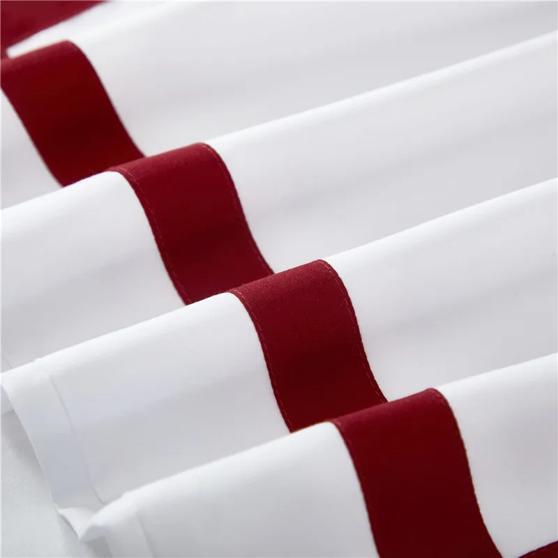 Простой белый комплект постельного белья King size геометрический набор