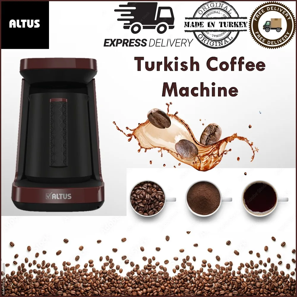 500W Turkish Coffee Machine 4-in-1 Washable Coffee Pot Buzzer One Click Your Coffee is Ready 2022 Winter