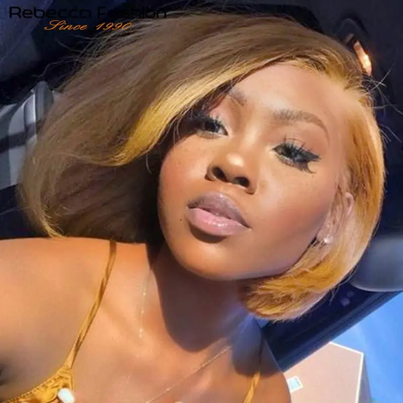 

Парики из натуральных волос Rebecca, парик со спереди, светлые волосы, медовый Золотой прямой карамель светильник-коричневый светло светильник...